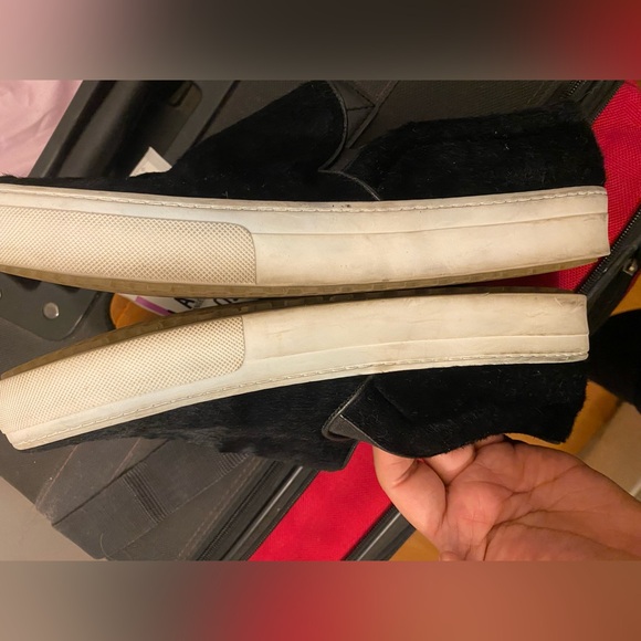 Celine Black and White Slip-On Sneakers - Picture 6 of 11